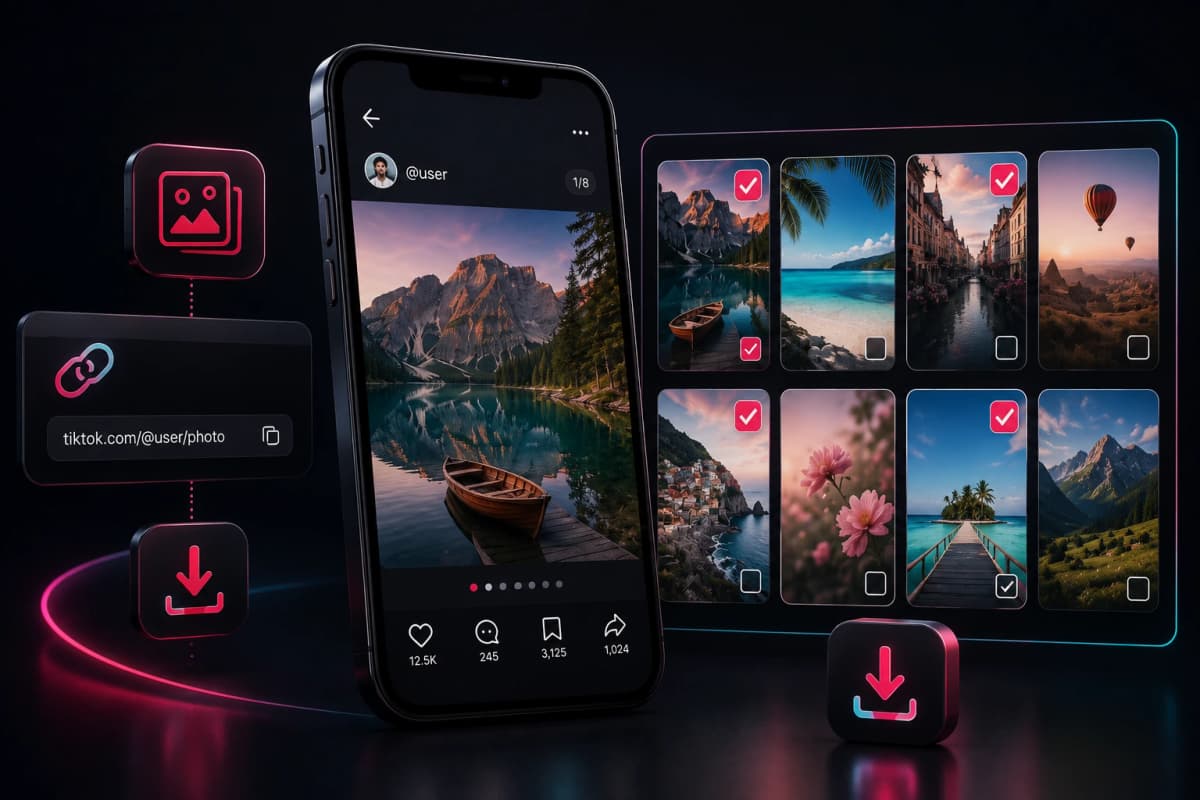TikTok slideshow downloader preview