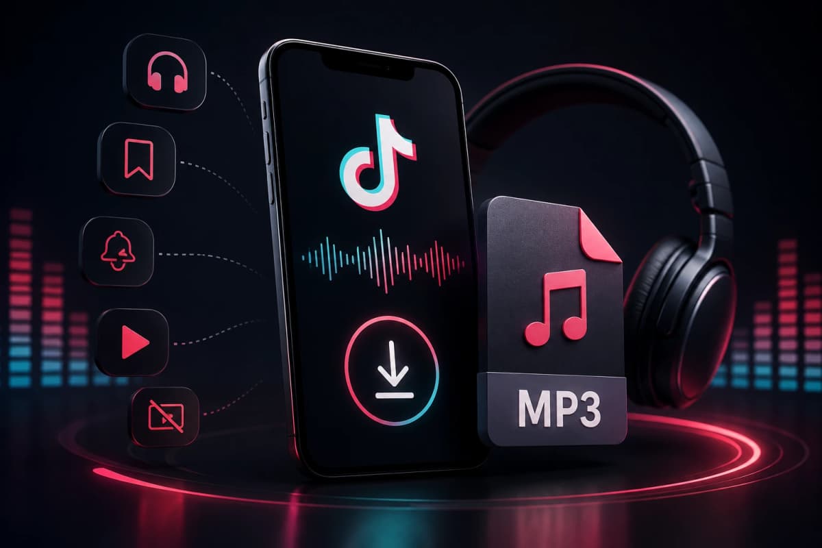 TikTok MP3 downloader interface